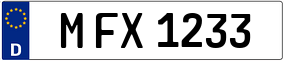 Truck License Plate